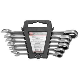  Набор ключей AV Steel AV-035160 комбинированных 8-17мм 6 предметов трещоточных с реверсом 