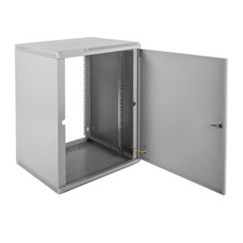  Шкаф коммутационный ЦМО ШРН-Э-12.650.1 серый 12U 600x650мм пер.дв.металл несъемн.бок.пан. 50кг 