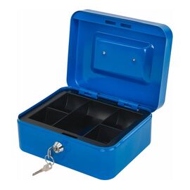  Ящик для денег BRAUBERG 291351 90х160х200мм, ключевой замок, синий 