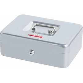  Ящик для денег BRAUBERG 291059 90х180х250мм, ключевой замок, серебристый 