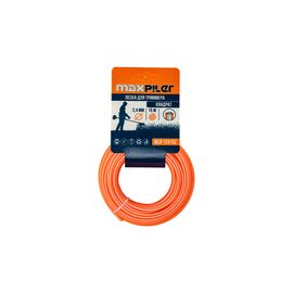  Леска для триммера Maxpiler MLB-12415Z 2.4MM*15M, квадрат бело-оранжевая картон 