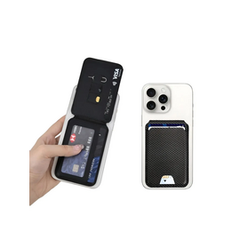  Магнитный кошелек - картхолдер для смартфона с подставкой WiWU Mag Wallet Magnetic MW-003 (Kevlar Black) 