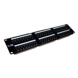  Патч-панель 19", 2U, 48 портов, UTP5e, RJ45/8P8C, 110/Krone/Dual, неэкранированная, TWT TWT-PP48UTP 
