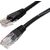  Патч-корд UTP5e, 2 м, литой, многожильный, биметалл CCA, 26AWG, PVC, чёрный CABLEXPERT PP12-2M/BK 