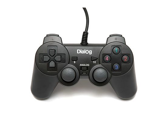  Геймпад Dialog GP-A11 Action - вибрация, 12 кнопок, USB, черный 
