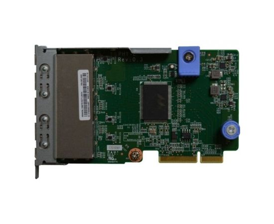  Сетевая карта Lenovo 7ZT7A00545 ThinkSystem 1Gb 4-port RJ45 LOM 