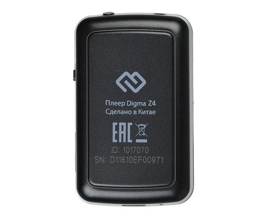  Плеер Hi-Fi Flash Digma Z4 BT 16Gb черный 