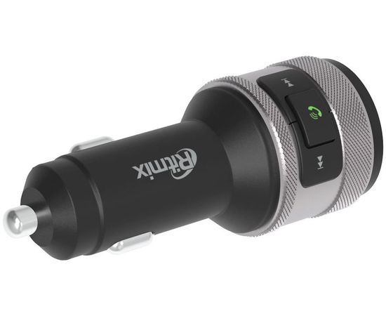  Автомобильный FM-модулятор Ritmix FMT-A707 черный MicroSD BT USB (80000131) 