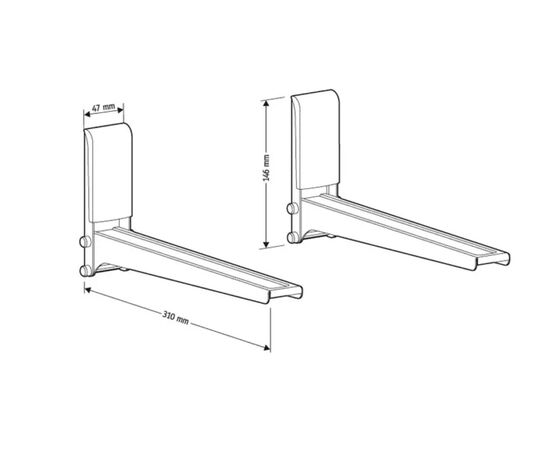  Кронштейн для СВЧ HOLDER MWS-2005 металлик 