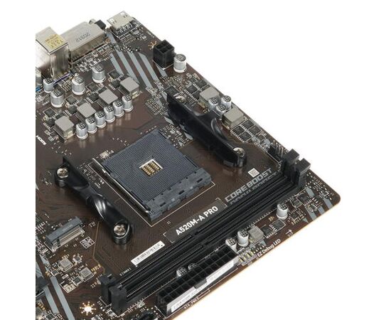  MB sAM4 MSI A520M-A PRO (A520, AM4, 2xDDR4, 1x PCI-E 3.0 x16 slot,1x M.2 slot,4x USB 3.2 Gen1,2x USB 2.0,1x HDMI,1x DVI-D,Gigabit LAN. 