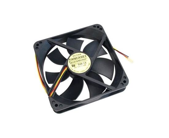  Вентилятор 80 мм Gembird FANCASE-4, 80x80x25, 4 pin PWM, 2600  rpm, 27 dBA, 20 CFM, втулка (sleeve), MTBF: 30000 часов, длина провода 30 см 