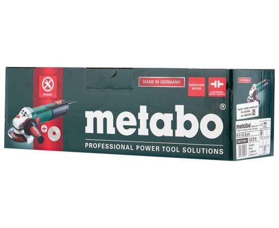  УШМ Metabo W9-125 Quick 900Вт 10500об/мин рез.шпин.:M14 d=125мм 600374000 