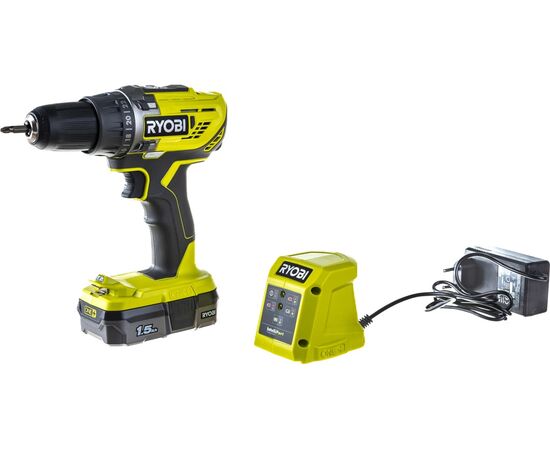  Lрель-шуруповерт Ryobi R18DD3-115S 18В Li-Ion компактн. (5133005301) 