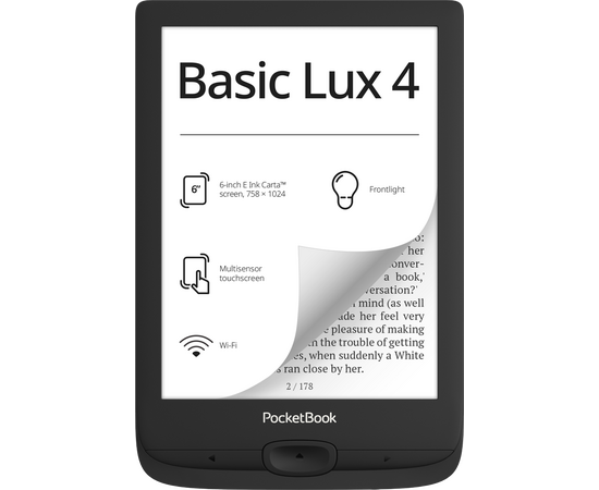  Электронная книга PocketBook 618 Basic Lux (PB618-P-WW) черный 