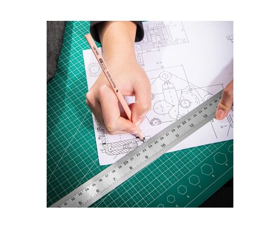  Линейка стальная Deli DL8050Y 500мм 