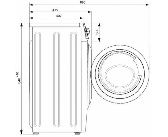  Стиральная машина Atlant 50У105-00 