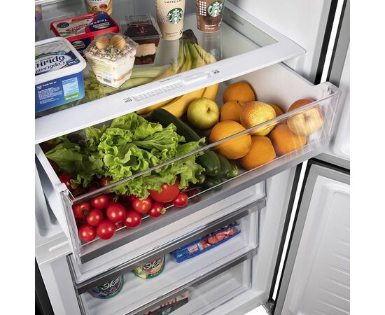  Холодильник Maunfeld MFF1857NFSB черный 