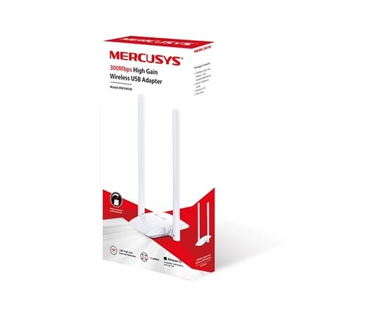  MERCUSYS MW300UH Сетевой адаптер USB 2.0; диапазоны Wi-Fi: 2.4ГГц 