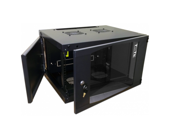  Шкаф коммутационный Lanmaster Next TWT-CBWNG-9U-6X4-BK 9U 550x450мм пер.дв.стекл 60кг черный 