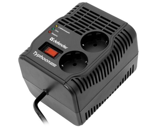  Стабилизатор напряжения AVR Typhoon 1000 320 Вт, 2 розетки (99033) 