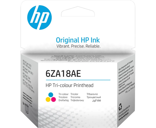  Печатающая головка HP 6ZA18AE трехцветная для HP InkTank 100/300/400 SmartTank 300/400/500/600 SmartTankPlus 550/570/650 