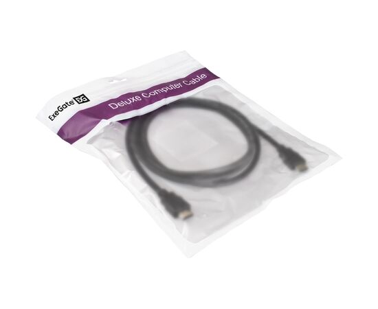  Кабель ExeGate HDMI EX-CC-HDMI2-1.8 (19M/19M, v2.0, 1,8м, 4K UHD, Ethernet, позолоченные контакты) 