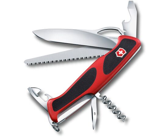 Нож перочинный Victorinox RangerGrip 79 (0.9563.MC) 130мм 12функций красный/черный карт.коробка 