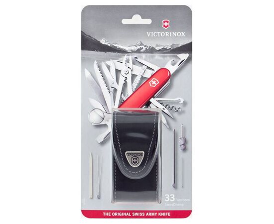  Нож перочинный Victorinox SwissChamp (1.6795.LB1) 91мм 33функций красный блистер 