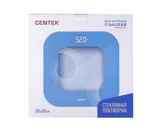  Весы напольные Centek CT-2440 Blue LED 