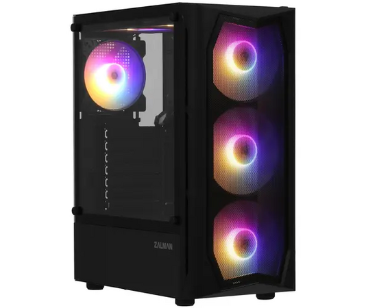  Корпус ZALMAN N4 Rev.1, ATX, Black, 2xUSB2.0, 1xUSB3.0, Front 3x140mm RGB, Rear 1x120mm RGB, TOP 2x120mm RGB 