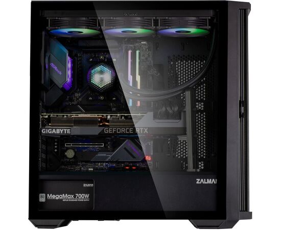  Корпус ZALMAN Z10 (ATX, black, window, 2xUSB3.0, 1xUSB 3.1 Type-C, 3x140mm, 1x120mm) 