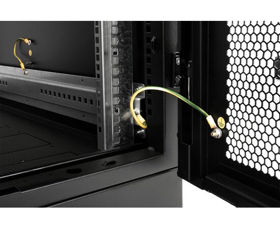  Шкаф серверный ЦМО (ШТК-М-42.6.10-44АА-9005) напольный 42U 600x1000мм пер.дв.перфор. задн.дв.перфор. 2 бок.пан. 550кг черный 855мм 121кг 180град. 2030 