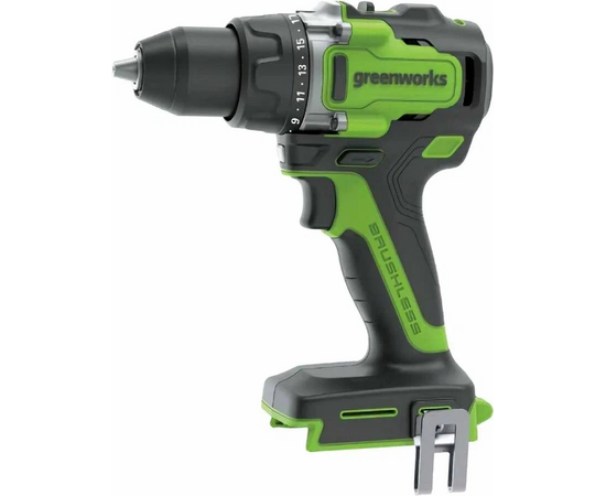  Дрель-шуруповерт GreenWorks GD24DD140 (3707607), 24V, 140 Нм, бесщеточная, без АКБ и ЗУ 