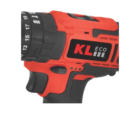  Шуруповерт ударный аккумуляторный KLECO KE18DM-20DB 18В, Li-ion-2шт, 2 Ач, 30Нм, З/У, биты 32шт, сверла 9шт дерево/металл, кейс 