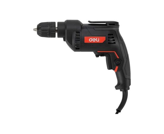  Дрель-шуруповерт Deli DE-DZ10-1E (500Вт, 10мм, 3300об/мин, картон) 