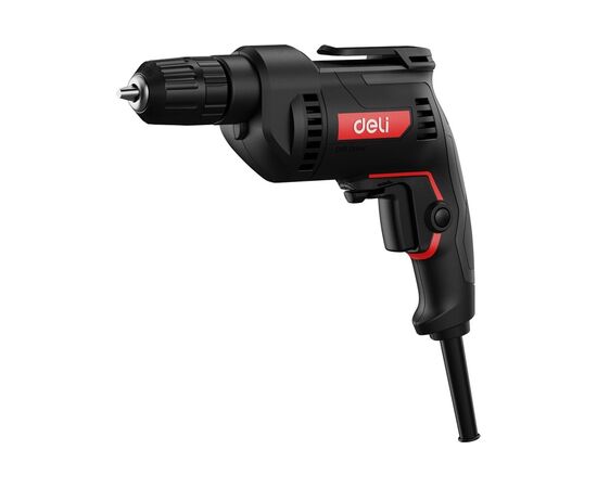 Дрель-шуруповерт Deli DE-DZ10-1E (500Вт, 10мм, 3300об/мин, картон) 