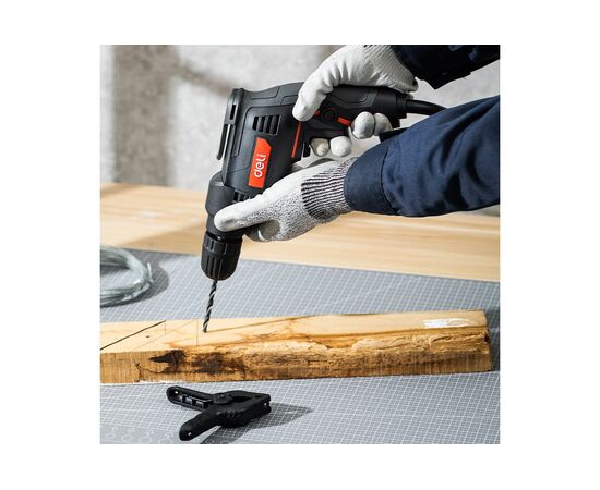  Дрель-шуруповерт Deli DE-DZ10-1E (500Вт, 10мм, 3300об/мин, картон) 