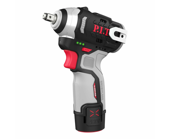  Гайковерт P.I.T. PIW12K-120A/1 аккумуляторный с АКБ и ЗУ патрон квад.3/8" 