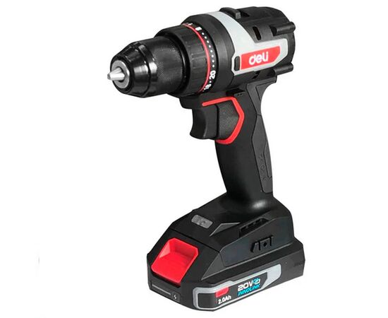  Дрель-шуруповерт Deli DE-DZ20-1D2 (2 АКБ*2Ач+ЗУ, 20В, 10мм, 50Нм, сумка) 