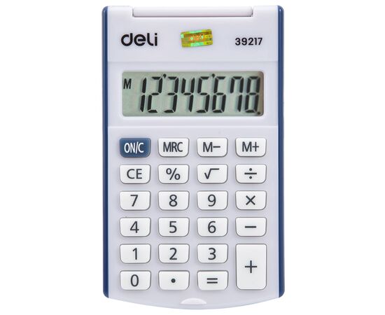  Калькулятор карманный Deli E39217/Blue синий 