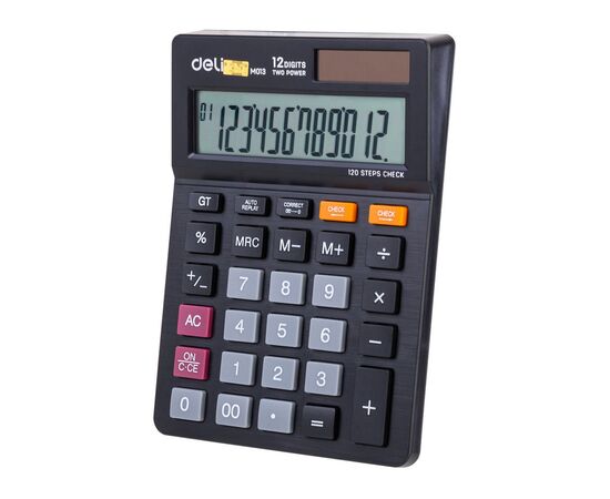  Калькулятор настольный Deli EM01320 черный 12-разр. 