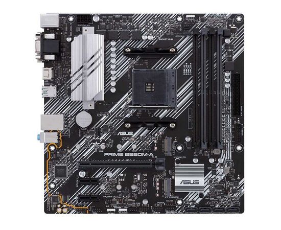  MB sAM4 ASUS PRIME B550M-A, AMD B550, mATX, 4xDDR4, 1xPCI-E4.0x16/2xPCI-E3.0x1, 4xSATA3/2xM.2, RTL8111H, ALC887, 6xUSB3.2, DVI-D/HDMI/D-SUB, PS/2 