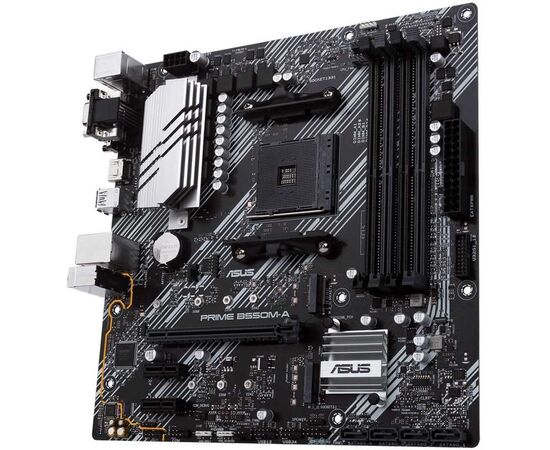  MB sAM4 ASUS PRIME B550M-A, AMD B550, mATX, 4xDDR4, 1xPCI-E4.0x16/2xPCI-E3.0x1, 4xSATA3/2xM.2, RTL8111H, ALC887, 6xUSB3.2, DVI-D/HDMI/D-SUB, PS/2 