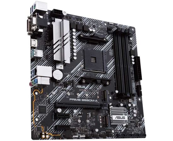  MB sAM4 ASUS PRIME B550M-A, AMD B550, mATX, 4xDDR4, 1xPCI-E4.0x16/2xPCI-E3.0x1, 4xSATA3/2xM.2, RTL8111H, ALC887, 6xUSB3.2, DVI-D/HDMI/D-SUB, PS/2 