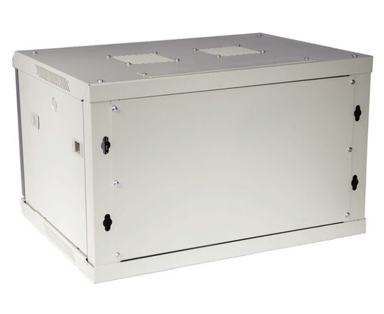  Шкаф коммутационный Lanmaster (TWT-CBWPG-9U-6X4-GY) серый настенный 9U 600x400мм пер.дв.стекл 60кг 