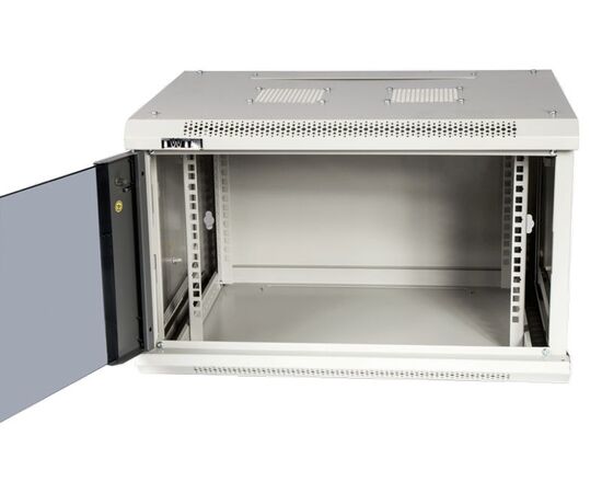  Шкаф коммутационный Lanmaster (TWT-CBWPG-9U-6X4-GY) серый настенный 9U 600x400мм пер.дв.стекл 60кг 