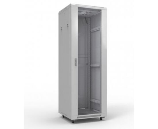  Шкаф коммутационный Rexant 04-3266-211 напольный 32U 600x600мм пер.дв.стекл металл 2 бок.пан. направл.под винты 800кг серый 67кг 230град. 1609мм IP2 