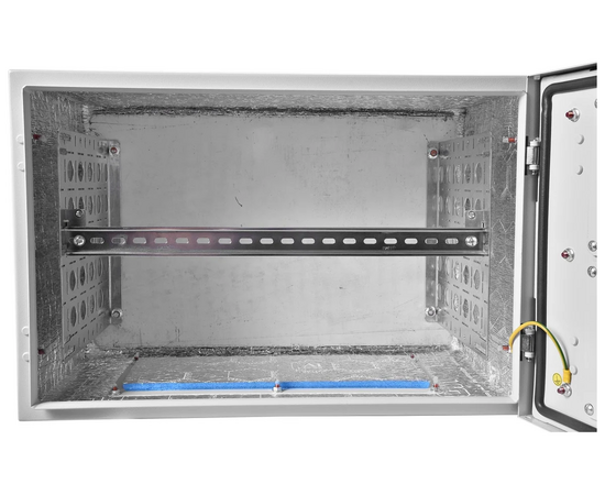  Шкаф коммутационный ЦМО ШТВ-Н-18.6.3-4ААА настенный 18U 600x330мм пер.дв.металл несъемн.бок.пан. 57кг серый IP65 уличный всепогодный 
