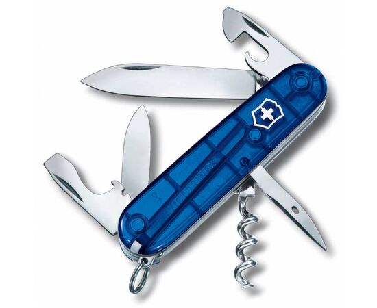  Нож перочинный Victorinox Spartan (1.3603.T2) 91мм 12функций синий полупрозрачный карт.коробка 