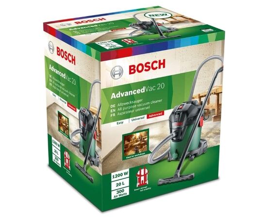  Строительный пылесос Bosch AdvancedVac20 зеленый 